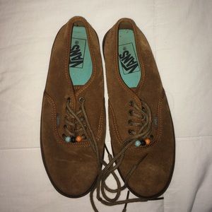 Brown suede vans NWOT