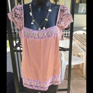 Beautiful pink w/lace top