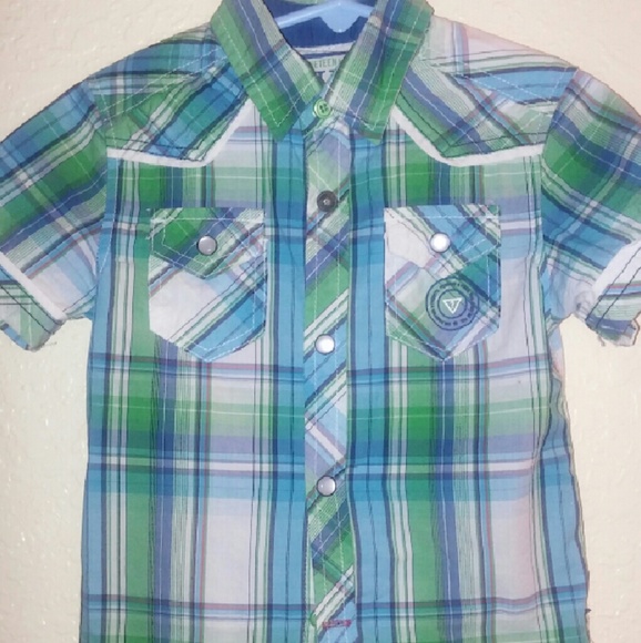 3T short sleeve button down shirt