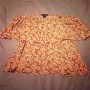 Sunflower off the Shoulder Top