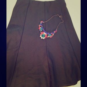 Forest green skater skirt