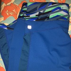 Fabletics Royal Blue Cropped Leggings