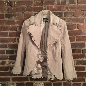 Suede fringe jacket