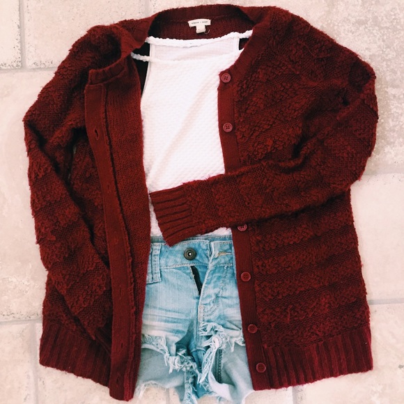 Burgundy Urban Outfitters Sweater