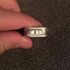 Size 7 SQUARE Tiffany Ring.