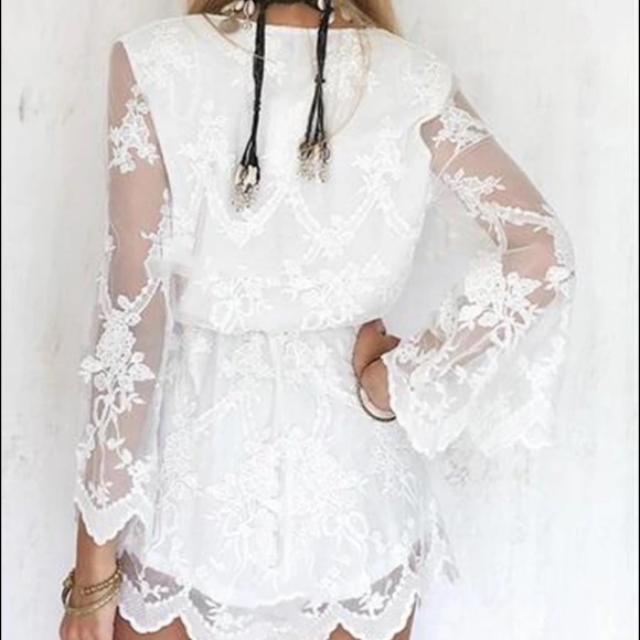 White Lace Boho Top 💥COMING SOON💥 - Picture 2 of 2