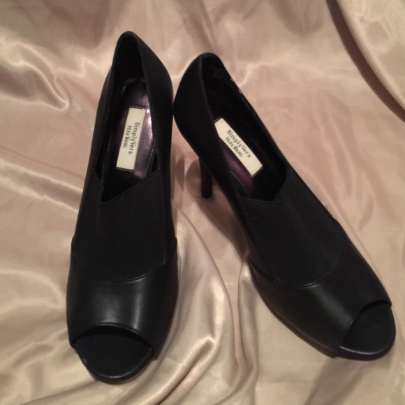 Simply Vera Peep Toe Heels