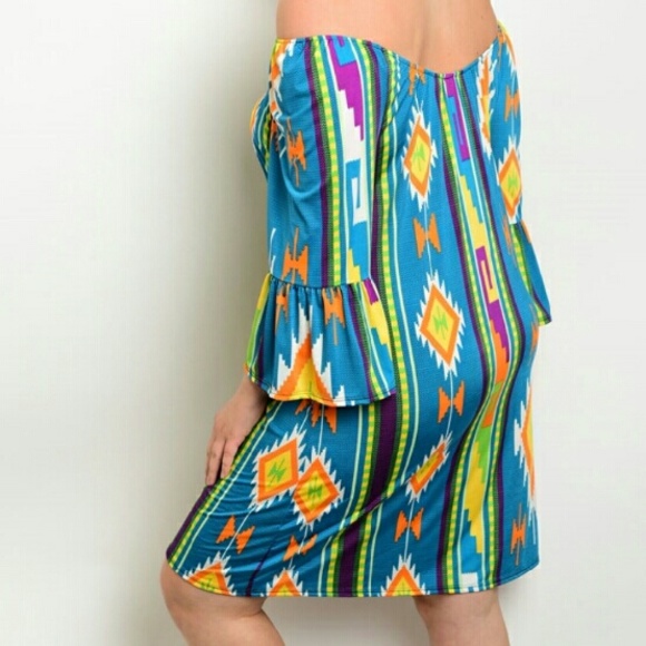 Colorful Plus Size Dress XXL LAST ONE! - Picture 2 of 4