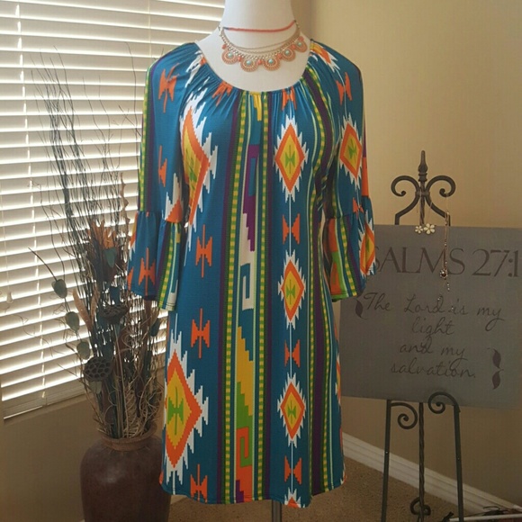 Colorful Plus Size Dress XXL LAST ONE! - Picture 3 of 4