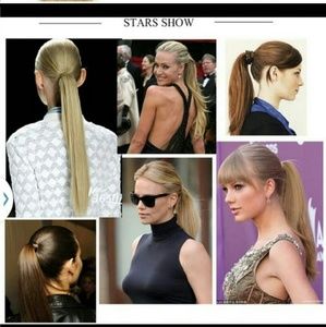 Dark brown hair clip Pony number 2