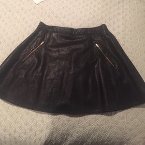 Free people leather skirt