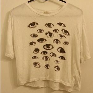 Boxy brandy Melville eye tee shirt