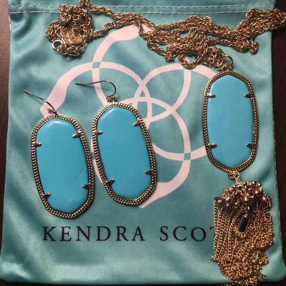 Kendra Scott Turquoise Danielle earrings