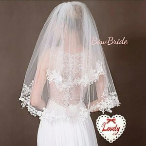 Gorgeous 2layers Lace Edge Veil