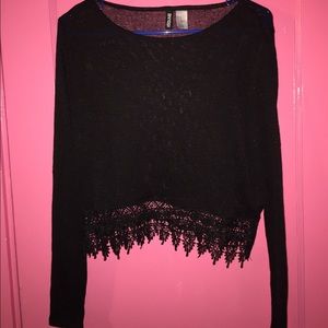 Long sleeve black shirt/sweater
