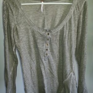Olive/Gray FP top
