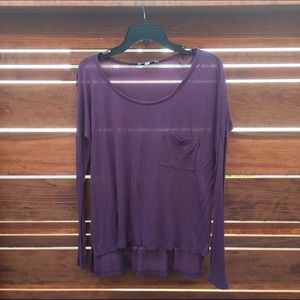 Old mauve colored long sleeve.