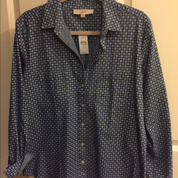 Ann Taylor loft button down shirt, NWT