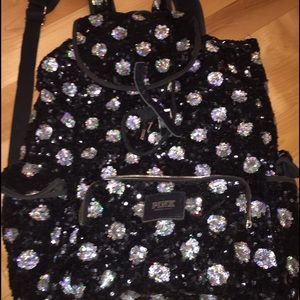 SEQUIN PINK VICTORIAS SECRET BACKPACK