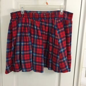 Plaid skater skirt
