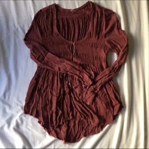 Free People Blue Bird Top