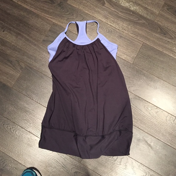 No limits tank. Lululemon. Gray and blue size 8