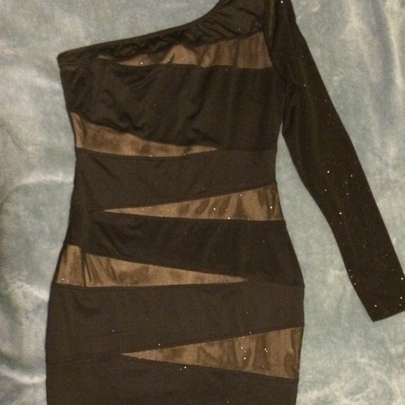 BLACK AND NUDE DRESS