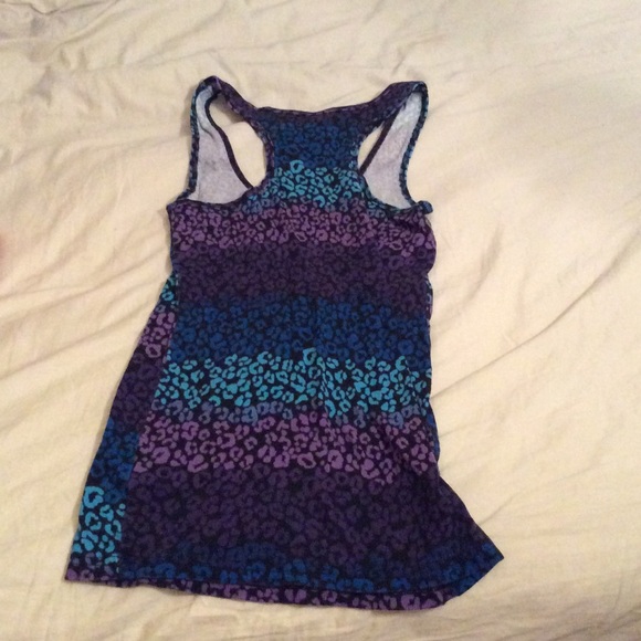 Op Ombré Cheetah Print Racerback Tank Top - Picture 2 of 4
