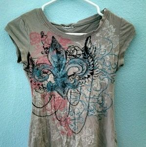Anchor Design Gray Top