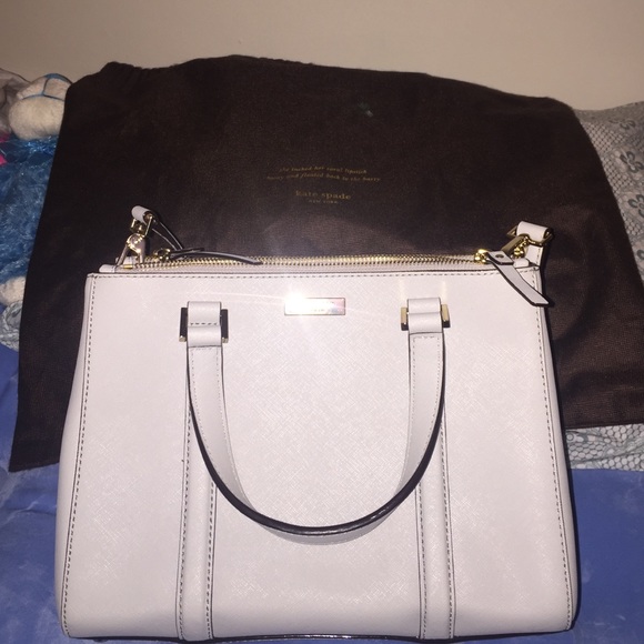 Gray Kate Spade bag