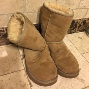 Beige Short UGG Boots size 8