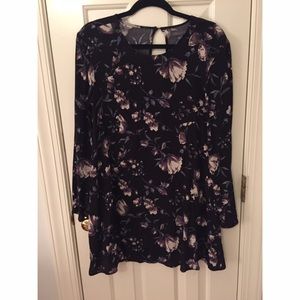 Kendall and Kylie dress with black floral print