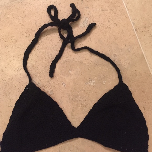 Black Brandy Melville Knit Bandeau