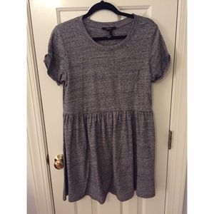 Gray baby doll dress