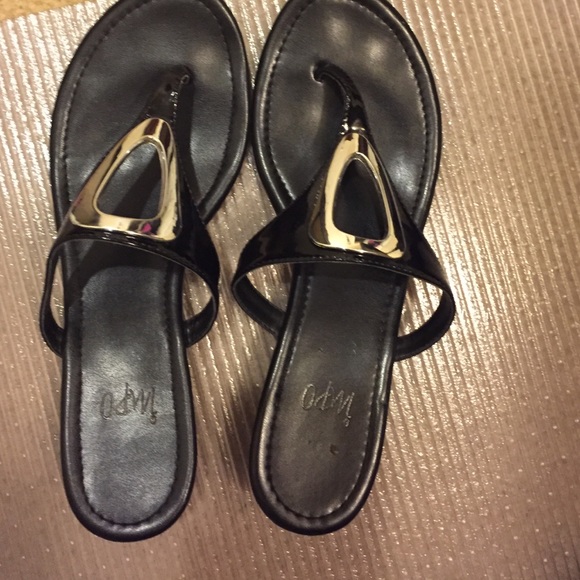 Black Impo Sandals