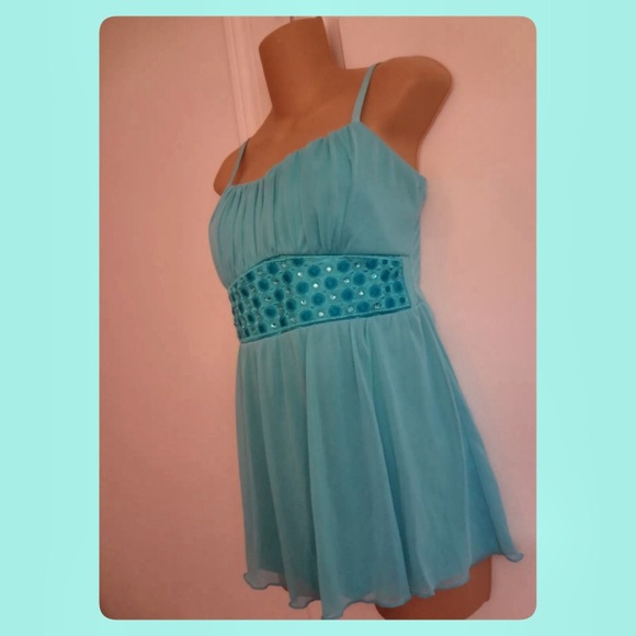 ❌DONATED❌ Embroidered Chiffon Babydoll! NEW! - Picture 2 of 6