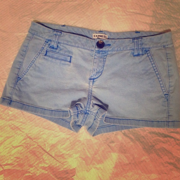 Baby blue Express shorts 00