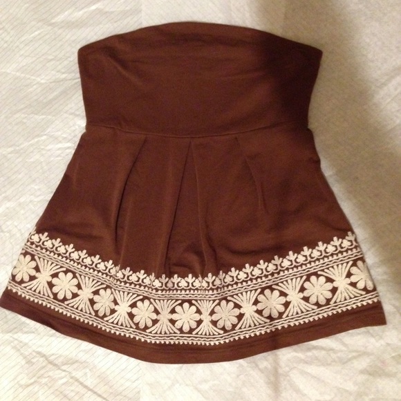 The Limited Brown tube top