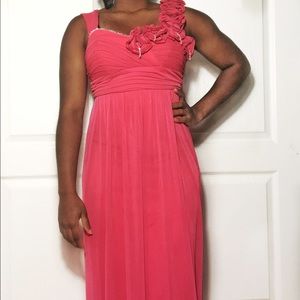 New! Custom Coral pink PROM DRESS