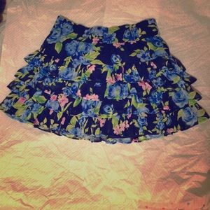 Abercrombie & Fitch floral mini skirt