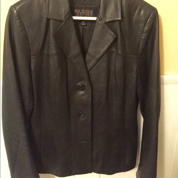 Original Black Wilson Leather Jacket, Pelle Studio - Picture 2 of 3