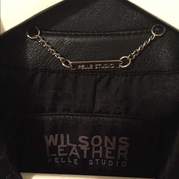 Original Black Wilson Leather Jacket, Pelle Studio - Picture 3 of 3