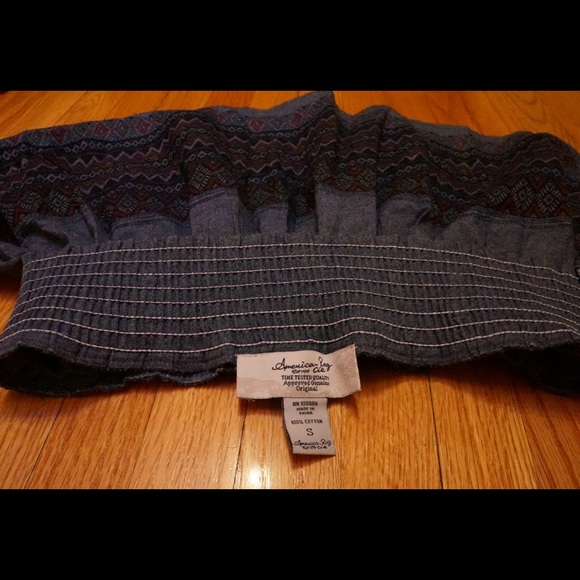 Pleated American Rag 100% cotton skirt - Picture 3 of 4