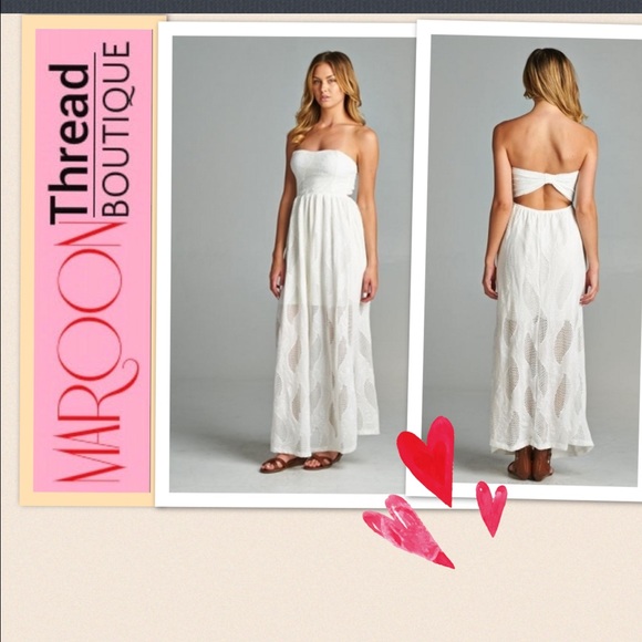 👗SWEETHEART MAXI DRESS IN WHITE