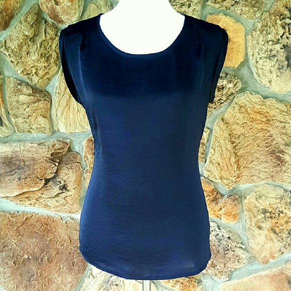 *$ALE*  The Limited Navy Cuff Sleeve Blouse