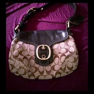 Coach signature small satchel pristine condition