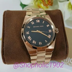 🆕MICHAEL KORS
Channing Black Dial Rose Gold-tone
