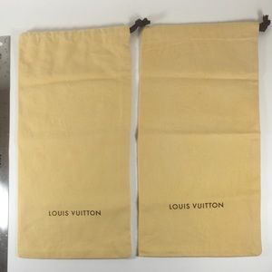 LOUIS VUITTON pair of shoe bags.  AUTHENTIC