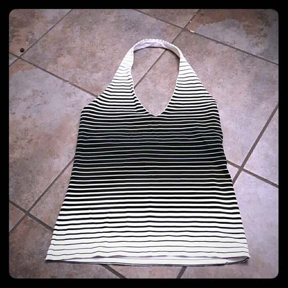 Black & white halter top from The Limited