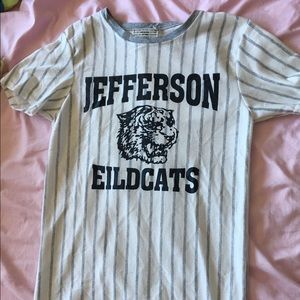 Baseball inspired shirt